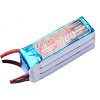 Gens Ace 1800mAh 45C 22.2V Soft Case Lipo Battery (EC3 Plug)