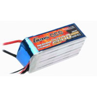 Gens Ace 2200mAh 25C 22.2V Softcase Lipo GA6S-2200-25C-S