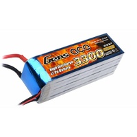 Gens Ace 3300mAh 25C 22.2V Softcase LiPo GA6S-3300-25C-S