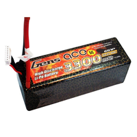 Gens Ace 3300mAh 40C 22.2V Hard Case Lipo GA6S-3300-40C-H