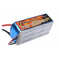 Gens Ace 5300mAh 30C 22.2V Softcase Lipo GA6S-5300-30C-S