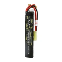 Gens Ace Airsoft 1100mAh 11.1V 3S 25C Soft Case LiPo Battery w/Tamiya Connector