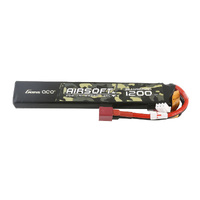 Gens Ace Airsoft 1200mAh 7.4V 2S 25C Soft Case LiPo Battery w/Deans Connector