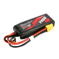 Gens Ace 1400mAh 11.1V 3S1P 60C Soft Case LiPo Battery w/XT60 Connector