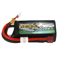 Gens Ace Bashing 2200mAh 11.1V 3S 35C Soft Case LiPo Battery w/Deans Connector