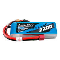 Gens Ace G-Tech 3S 2200mAh 60C 11.1V Soft Pack LiPo Battery w/Deans Connector