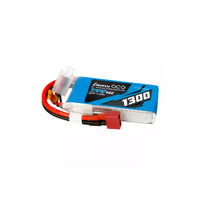 Gens Ace 1300mAh 7.4V 2S 45C Soft Case LiPo Battery w/Deans Connector