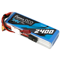 Gens Ace 2S 2400mAh 7.4V RX Soft Case LiPo Battery (JST)