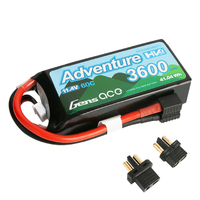 Gens Ace 3S Adventure 3600mAh 11.4V 60C Soft Case HV LiPo Battery (1TO3)