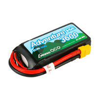 Gens Ace 3S Adventure 3600mAh 11.4V 60C Soft Case HV LiPo Battery (XT60)