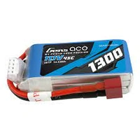 Gens Ace 3S 1300mAh 11.1V 45C Soft Case LiPo Battery (Deans)