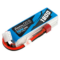 Gens Ace 3S 1800mAh 11.1V 45C Soft Case LiPo Battery (Deans)