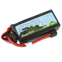 Gens Ace G-Tech 3S Adventure 4300mAh 60C 11.4V Soft Pack Lipo Battery (1TO3)