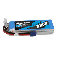 Gens Ace 4S 3300mAh 14.8V 45C Soft Case LiPo Battery (EC3)