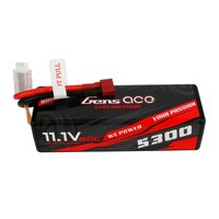 Gens Ace 3S 5300mAh 11.1V 60C Hardcase/Hardwired LiPo Battery (Deans)