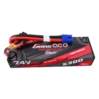 Gens Ace G-Tech 2S 5300mAh 60C 7.4V Hardcase/Hardwired Lipo Battery (EC3)