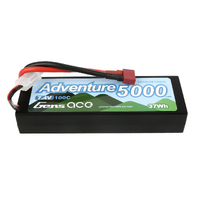 Gens Ace 2S Adventure 5000mAh 7.4V 100C Hardcase/Hardwired LiPo Battery (Deans)