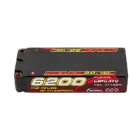 Gens Ace 2S Redline 2.0 6200mAh 140C 7.6V Hardcase LiPo Battery (5.0mm Bullet)