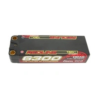 Gens Ace 2S Redline 6300mAh 7.4V 130C Hardcase LiPo Battery (Deans)
