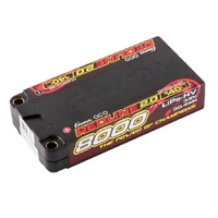 Gens Ace 1S Redline 2.0 8000mAh 140C 3.8V Hardcase Lipo Battery (5.0mm Bullet)