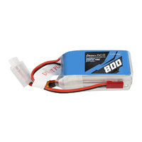 Gens Ace 3S 800mAh 11.1V 45C Soft Case LiPo Battery (JST)