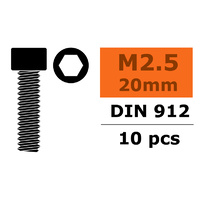 G-Force Socket Head Screw M2 5x20 Steel (10PCS) GF-0100-014