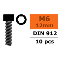 G-Force Socket Head Screw M6x12 Steel (10PCS) GF-0100-044