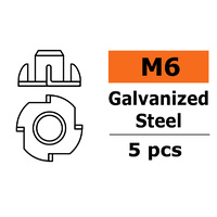 G-Force Blind Nut M6 Galvanised Steel (5pcs) GF-0149-004