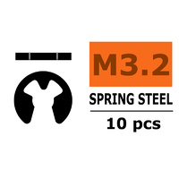 G-Force E-Clips 3.2mm Spring Steel (10pcs) GF-0158-005