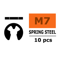 G-Force E-Clips 7mm Spring Steel (10pcs) GF-0158-009