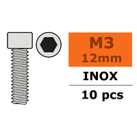 G-Force Socket Head Screw M3x12 Inox (10pcs) GF-0200-008