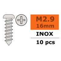 G-Force Self Tapping Pan Head 2.9x16 Inox (10pcs) GF-0275-004