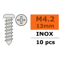 G-Force Self Tapping Pan Head 4.2x13 Inox (10pcs) GF-0275-012