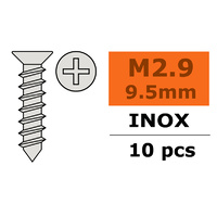 G-Force Self Tap Countersunk 2.9x9.5 Inox (10pcs) GF-0276-001