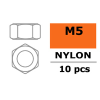 G-Force Nut M5 Nylon (10pcs) GF-0300-003