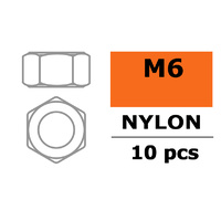 G-Force Nut M6 Nylon (10pcs) GF-0300-004