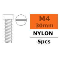 G-Force Pan Head Screw M4x30 Nylon (5pcs) GF-0310-009