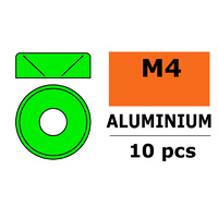 G-Force Washer M4 Green for Countersunk Aluminium (10pcs) GF-0405-041