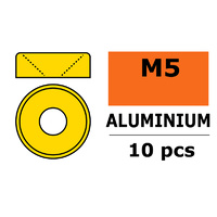G-Force Washer M5 Gold for Countersunk Aluminium (10pcs) GF-0405-050