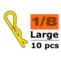 G-Force Body Clips 1/8 Gold Large 45deg Bent (x10) GF-0410-020
