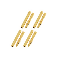 G-Force 2mm Gold Connector Male + Female (4pairs) GF-1000-001