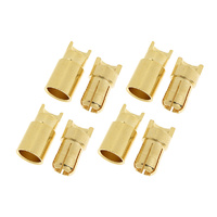 G-Force 6mm Gold Connector Male + Female (4pairs) GF-1000-007