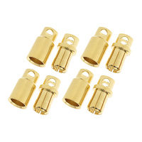 G-Force 8mm Gold Connector Male + Female (4pairs) GF-1000-008