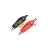 G-Force Alligator Clip Small Red & Black (1set) GF-1012-001