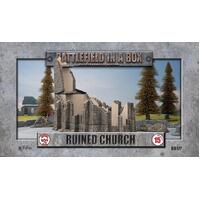 Battlefield in a Box: Church (Ruined) - Lille, (x1) - WWII 15mm