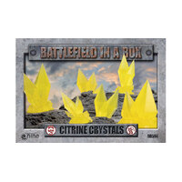 Battlefield in a Box: Citrine Crystals - Yellow - (x6) - 30mm