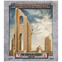 Battlefield in a Box: Gothic Battlefields - Broken Façade - Sandstone (x2) 30mm
