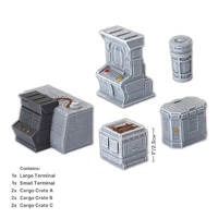 Battlefield in a Box: Galactic Warzones: Rebel Outpost - Scatter Terrain (x9)