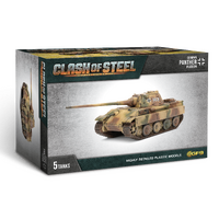 Clash of Steel: Panther (8.8cm) Tank Platoon (x5 Plastic)