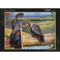 Garry Flemming 1000pc Afternoon Sun Black Cockatoo Jigsaw Puzzle